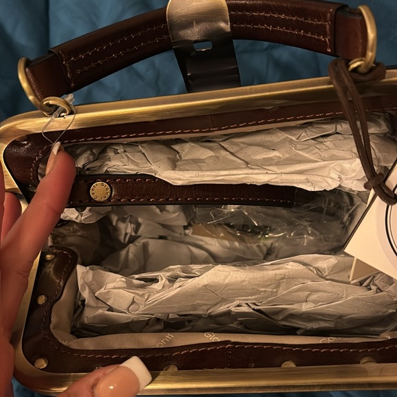 Gianni Conti, brown leather purse - Picture 3 of 4